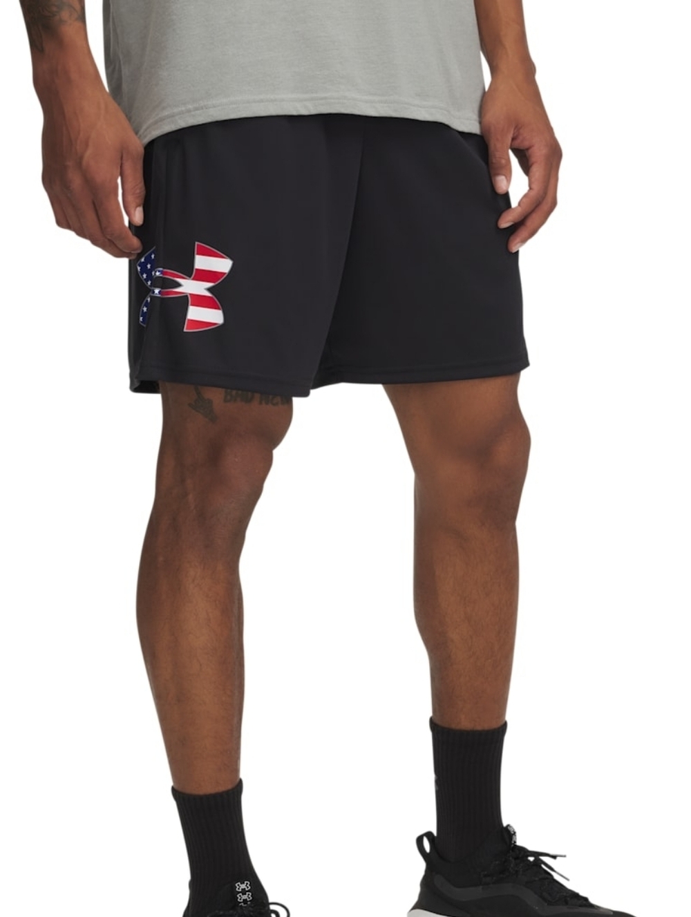 Under Armour Navy Blue Shorts with Red, White and Blue Logo NWT